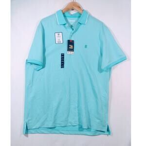 IZOD Advantage Performance Natural Stretch Polo‎ Sky Blue Size L NWT